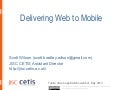Delivering Web To Mobile