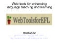 Web tools for Language Teaching