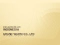 We can be your distributors, importers, sales representatives in indonesia