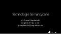 Technologie Semantyczne - Wykłady