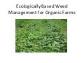 Southern SAWG - Weed Management
