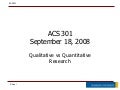 Qualitative Vs Quantitative Research