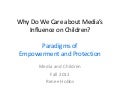 Week 1, Mass Media and Children