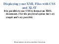Week 11 displaying your xml files with css and xlst