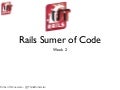 UT on Rails3 2010- Week 2