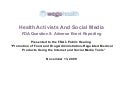 WEGO Health FDA Social Media Presentation, Question 5