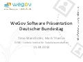 WeGov Software Präsentation (Prototyp 2.5) im Bundestag