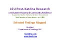 Weil, LSU Post-Katrina Survey, Selected Findings Mapped