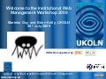 Welcome to IWMW2009