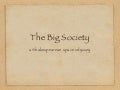 The Big Society - What would Shakespeare say?