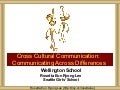 Wellington 60 Min Cross Cultural Communication