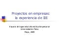 La Experiencia de IIE en el marco del rediseño curricular