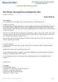 West Europe  Beverage Forecasts September 2012