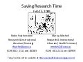 Western Faculty Research Workshop