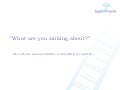 What Are You Sinking About (Rogalski Grigoriu)