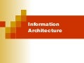 What is Information Architecture?