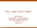 What is "rich"? Why do "rich"? (Web Application Summit)