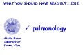 What 2012 pulmonology