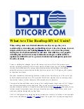 What Are The Rooftop HVAC Units?