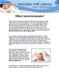 What Causes Insomnia