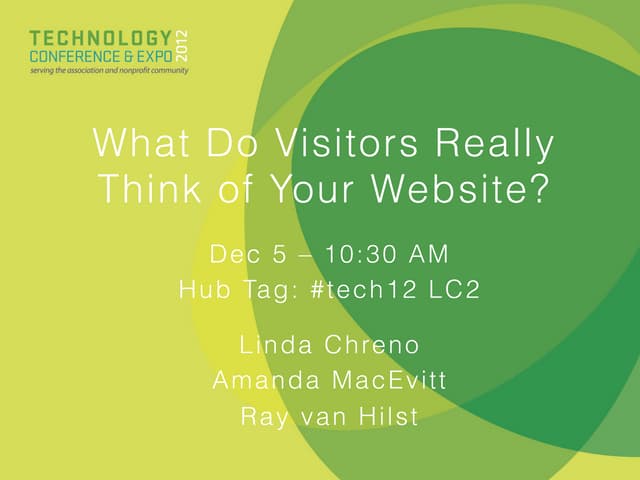 What do Visitors Really Think of Your Association Website?