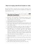 What Government should do to prevent Road Accidents in India