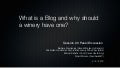 What is a Blog, and why a winery should have one?