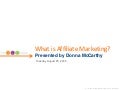 What Is Affiliate Marketing