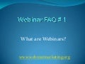 What is a webinar? 