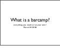 What Is Barcamp