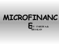Microfinance
