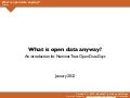 Nominet Trust Charity Open Data Days - What is open data anyway
