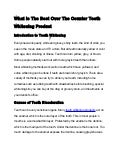What is the best over the counter teeth whitening product