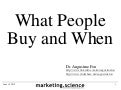 What People Buy and When by Augustine Fou