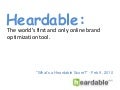 Heardable Scores Demystified