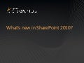 Whats new in SharePoint 2010 SPSRedmond