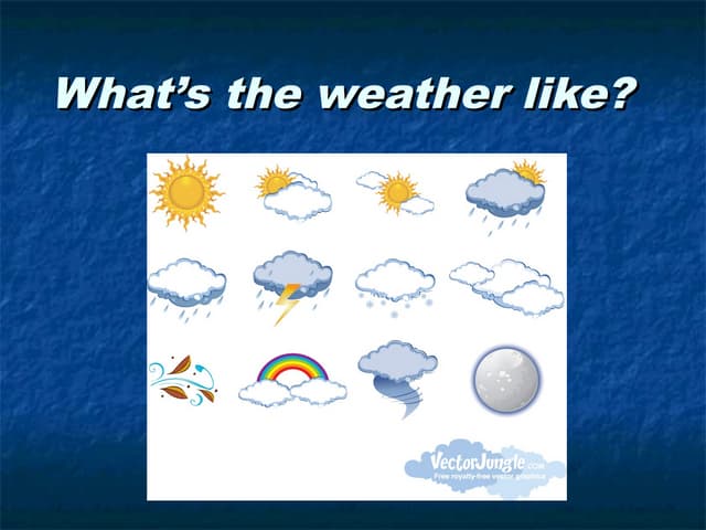 What’s the weather like