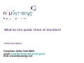 What The Public Think Of Charities