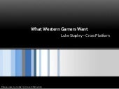 What Western Gamers Want (English)