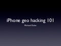 WhereCamp EU talk: iPhone location 101