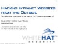 Hacking Intranet Websites from the Outside 