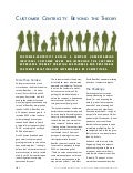 Customer Centricity: Beyond the Theroy