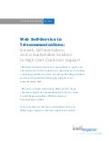 White Paper - Knowledge Series: Web Self Service For The Telecom Industry