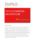 White paper, test automation architecture