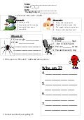 Tom&rsquo;s TEFL: Who Am I? Worksheet