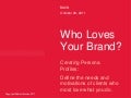 Who loves your brand 