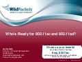 Who&rsquo;s ready for 802.11ac and ad