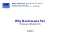 Why Businesses Fail:The Answer Will Surprise You