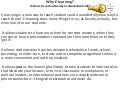 Why E Learning
