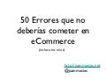 50 errores que no deberías cometer en eCommerce